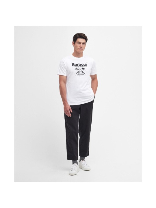Tee shirt Barbour Fly blanc