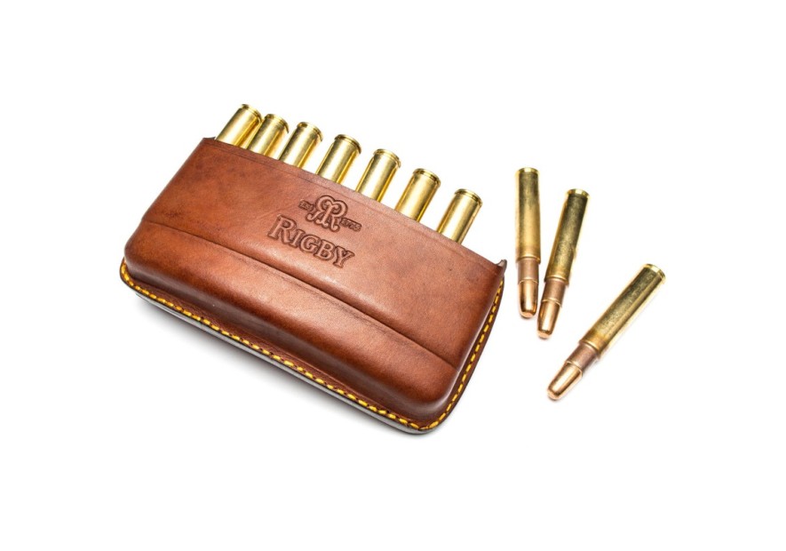 Pochette à 8 balles en cuir Rigby Quick Load