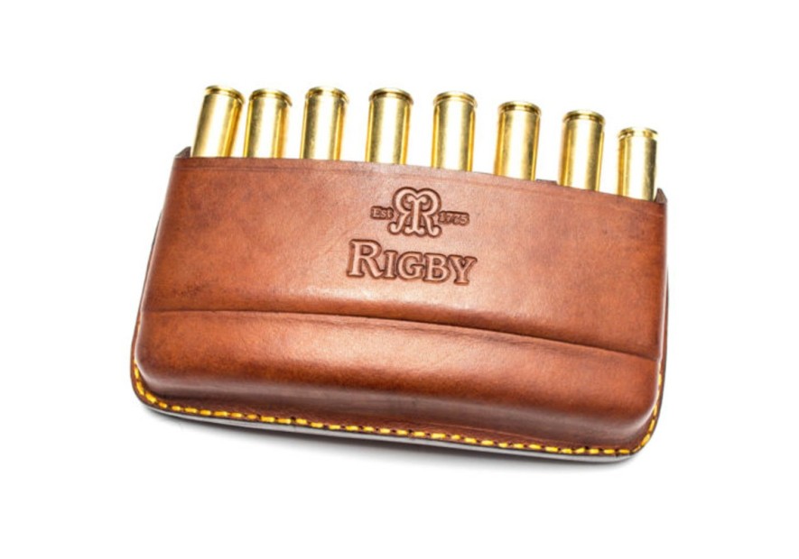 Pochette à 8 balles en cuir Rigby Quick Load