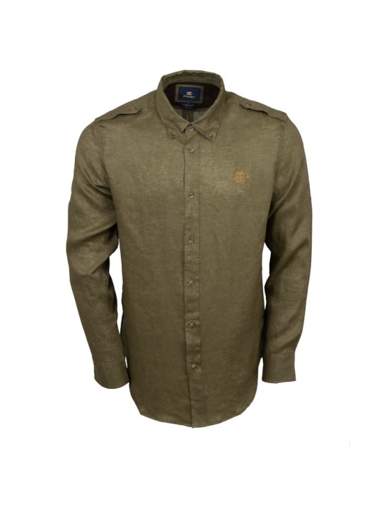 Chemise Rigby en lin vert