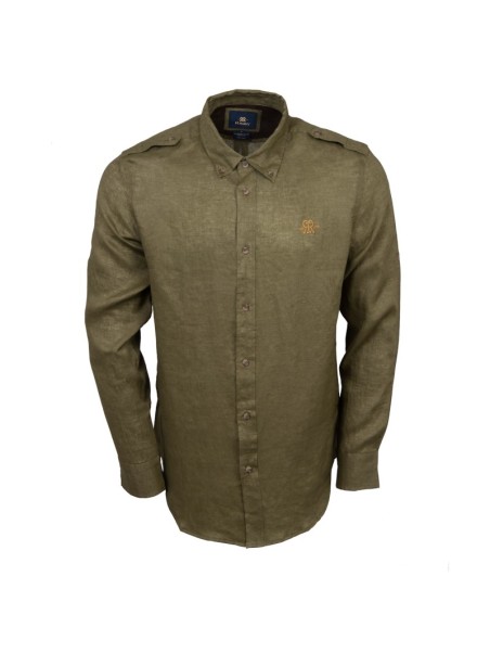 Chemise Rigby en lin vert