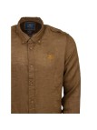 Chemise Rigby en lin marron