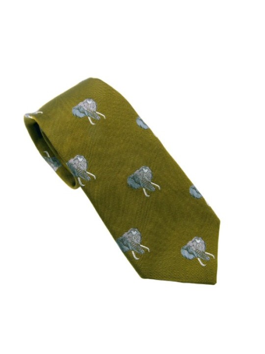 Cravate Rigby à motifs éléphants
