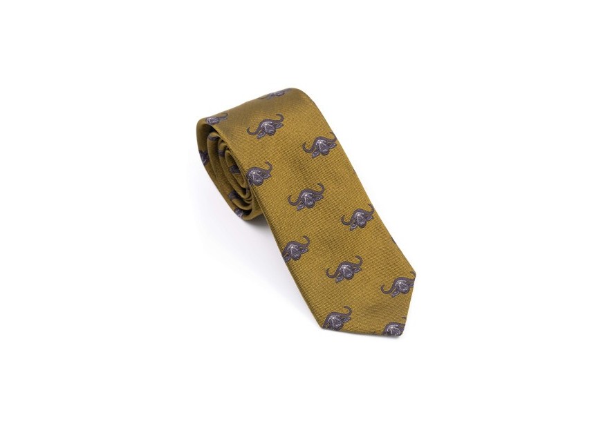 Cravate Rigby à motifs buffles