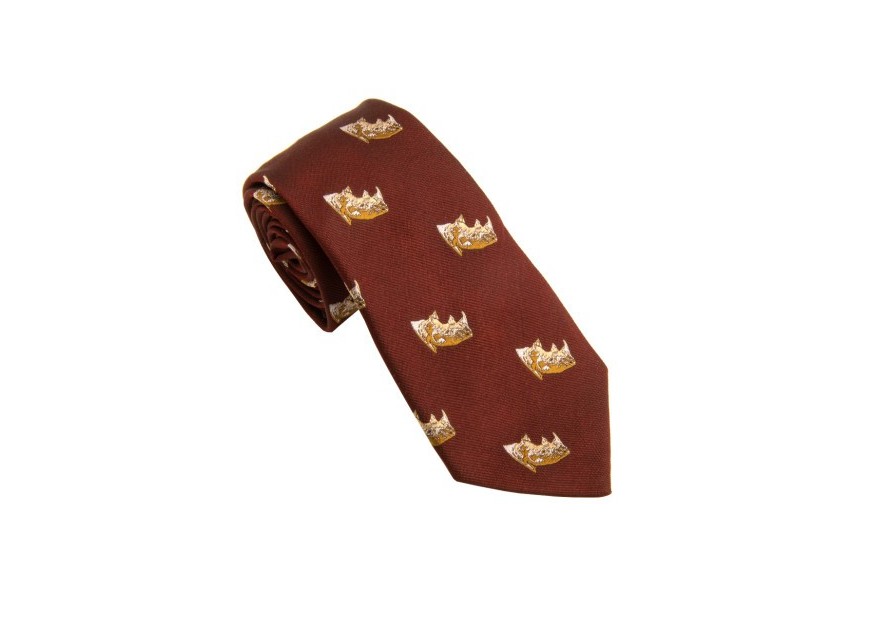 Cravate Rigby à motifs rhinocéros