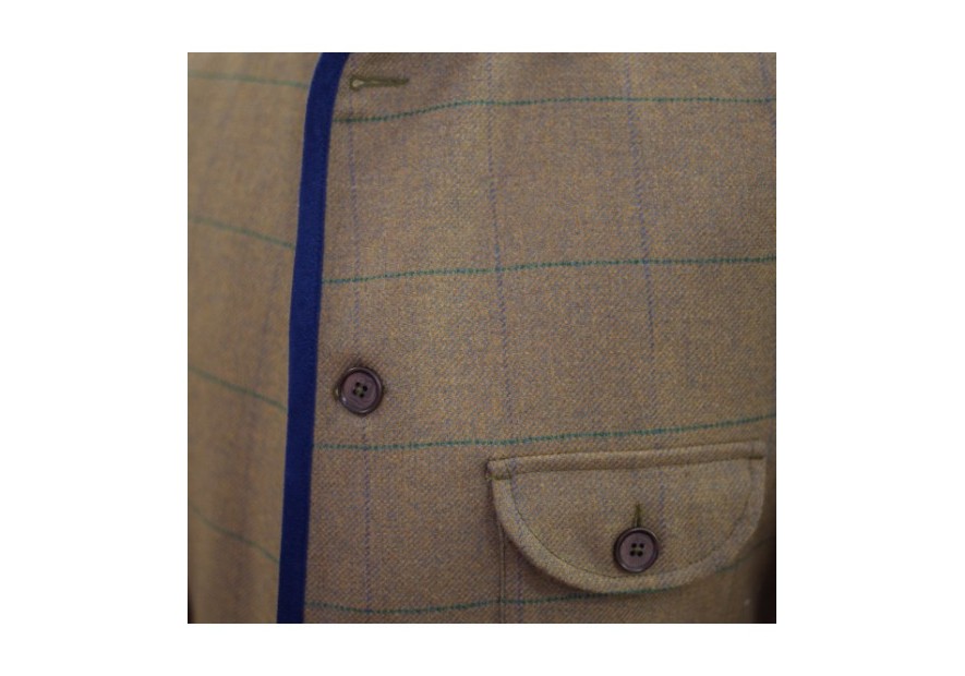 Veste en tweed Lothar Novasport Vert et Bleu