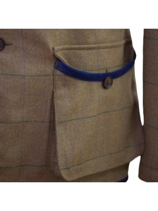 Veste en tweed Lothar Novasport Vert et Bleu