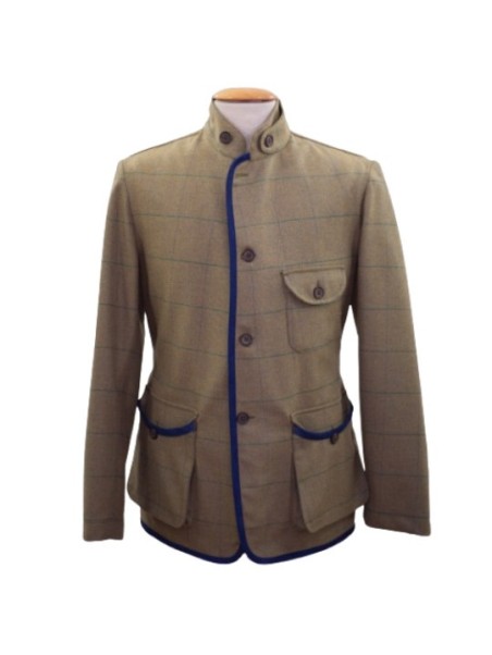 Veste en tweed Lothar Novasport Vert et Bleu