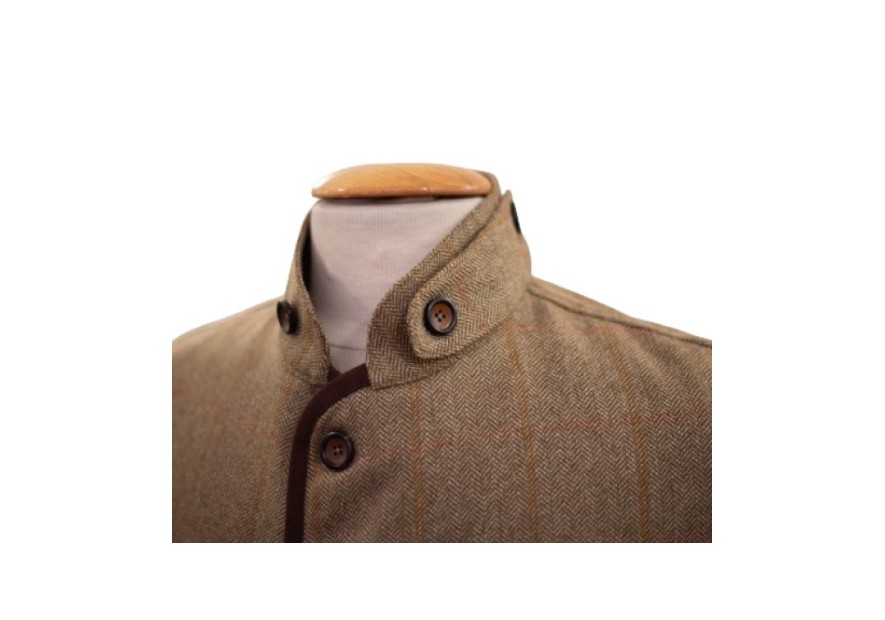 Gilet en tweed Lorenz Novasport Rouge et Orange