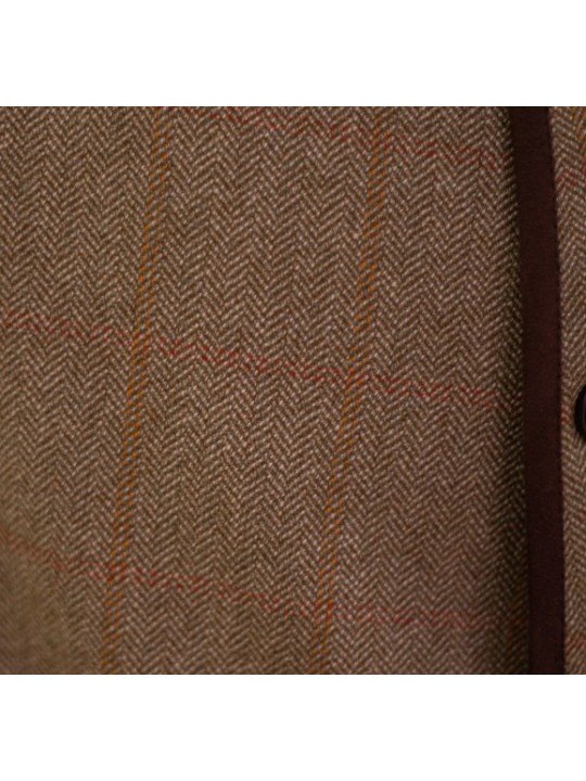 Gilet en tweed Lorenz Novasport Rouge et Orange
