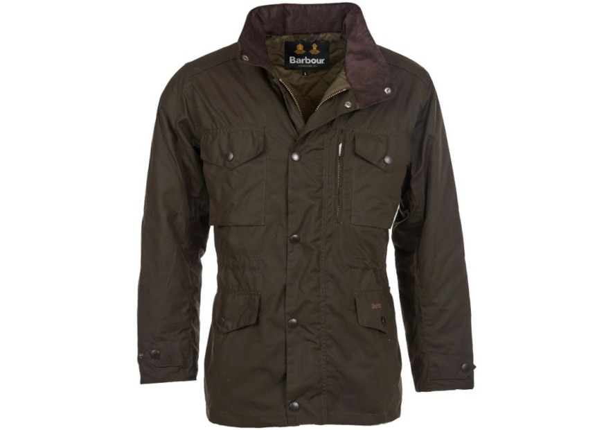Veste huilée Barbour Sapper olive