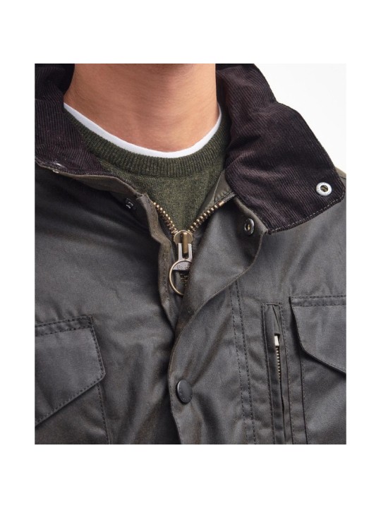 Veste huilée Barbour Sapper olive