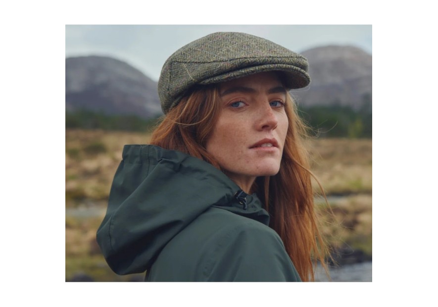 Casquette en tweed Holly DuBarry thistle