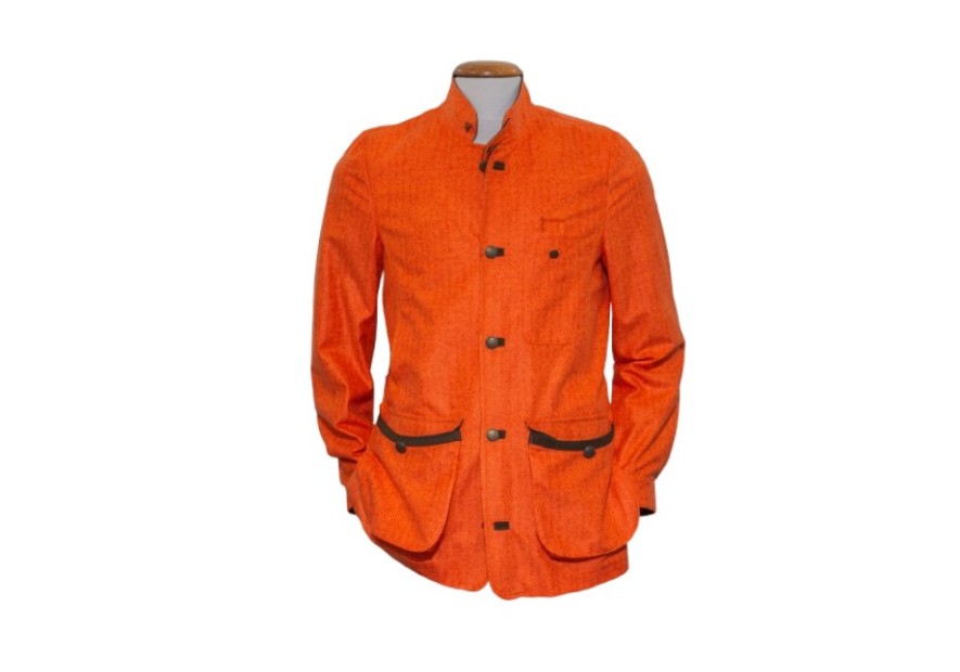 Veste tweed orange exclusivité