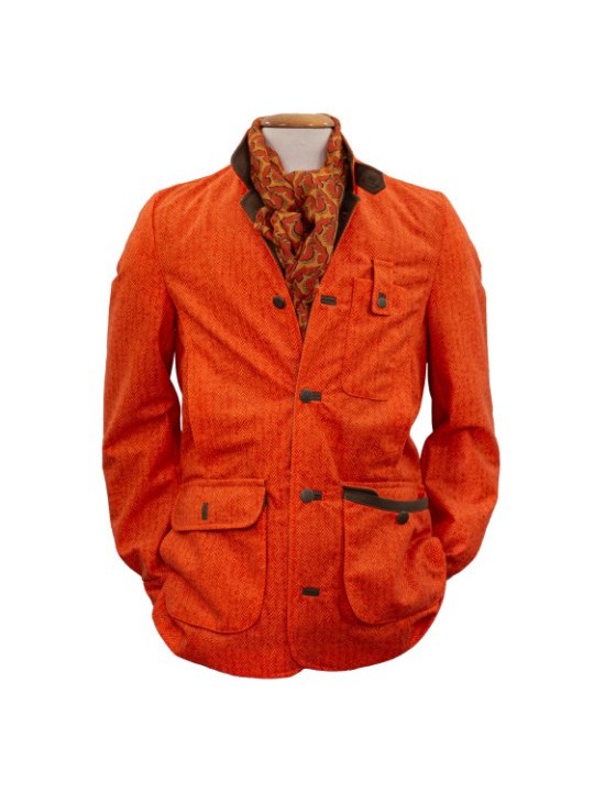Veste tweed orange exclusivité