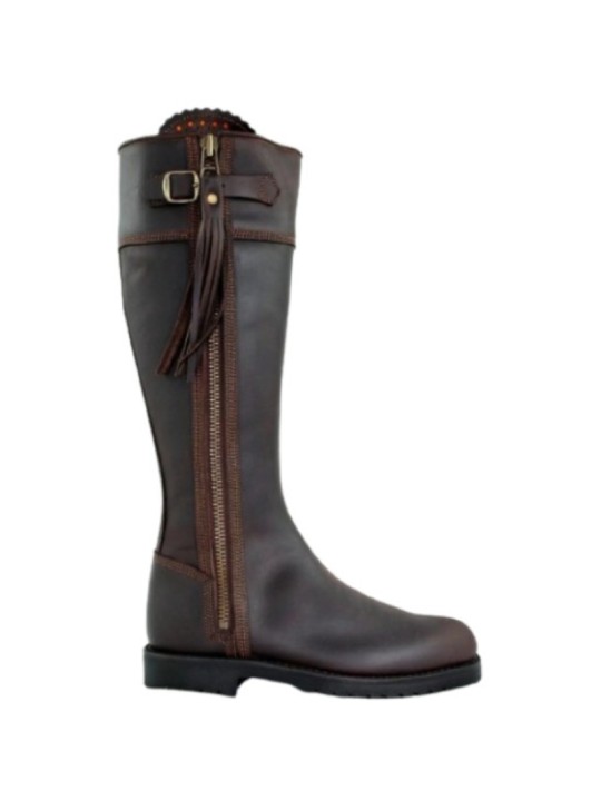 Bottes cuir Victoria Hastings Ebène