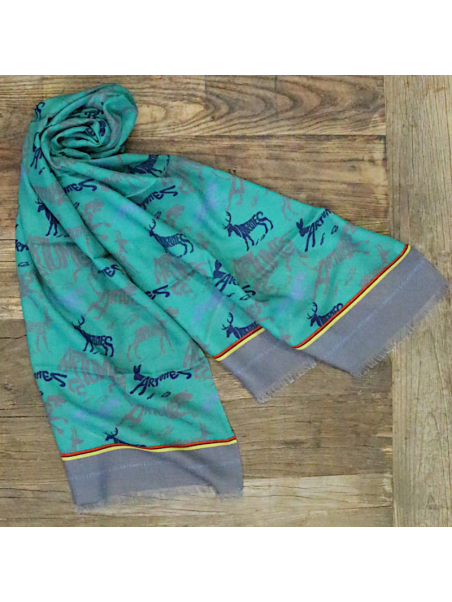 Tourdesoi Artumès classic Calligranimaux émeraude gris