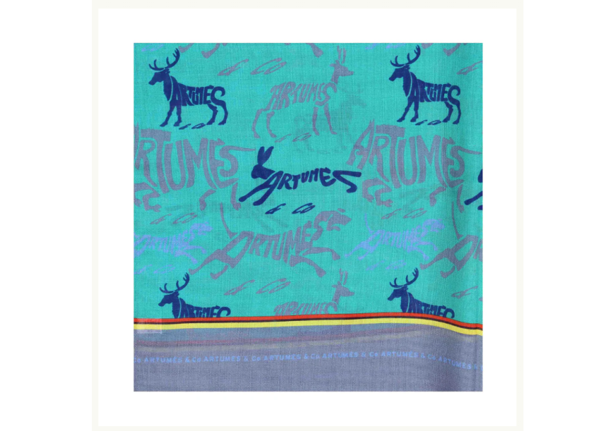 Tourdesoi Artumès classic Calligranimaux émeraude gris