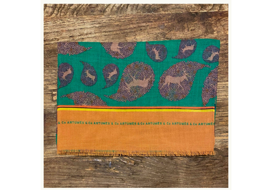 Tourdesoi Artumes Classic Cerf Boteh Emeraude