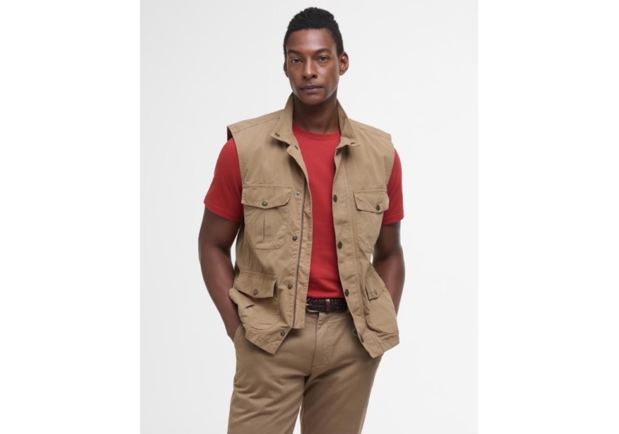Gilet Casual Corbridge Barbour stone