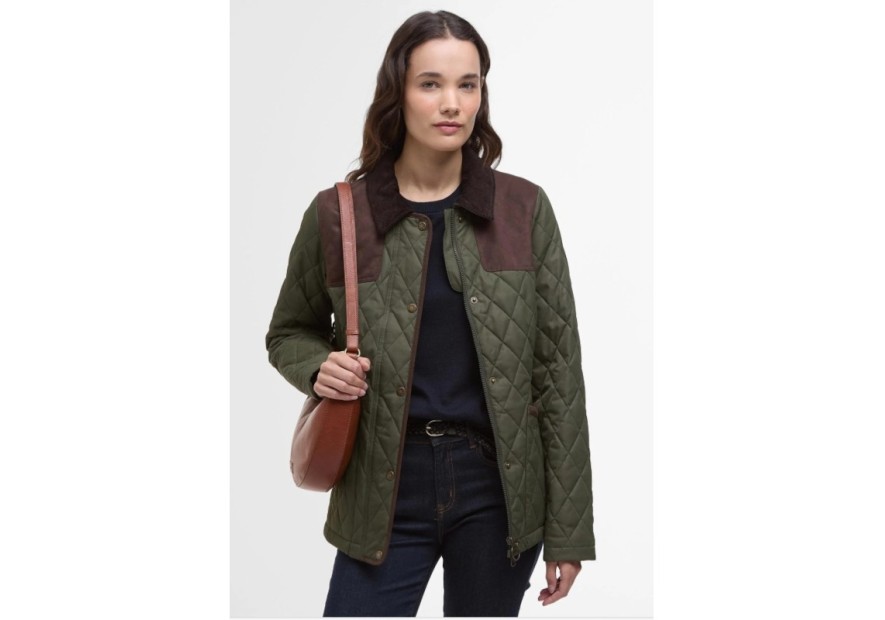 Veste matelassée pour femme Keeper Barbour olive