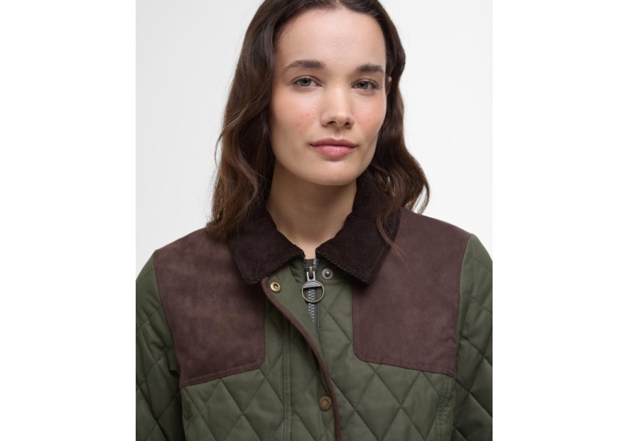 Veste matelassée pour femme Keeper Barbour olive