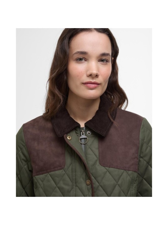 Veste matelassée pour femme Keeper Barbour olive