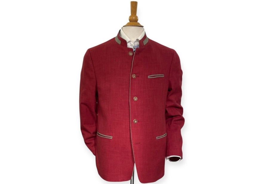 Veste autrichienne Arnfels Steinbock rouge