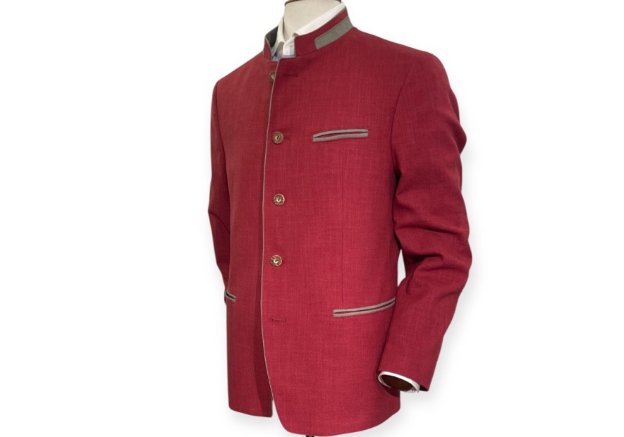 Veste autrichienne Arnfels Steinbock rouge
