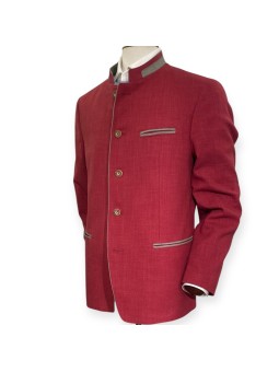 Veste autrichienne Arnfels Steinbock rouge