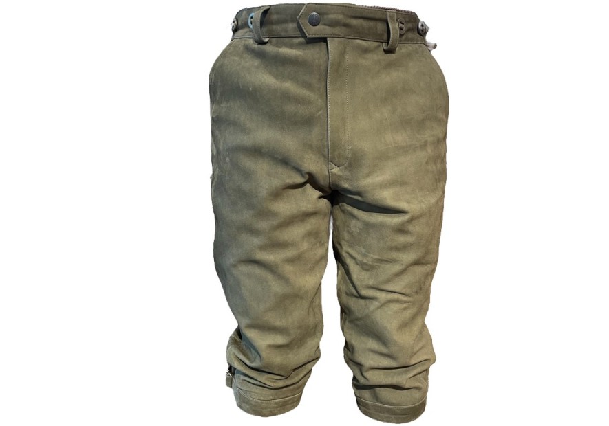 Knickers en cuir de buffle kaki