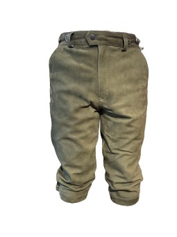 Knickers en cuir de buffle kaki