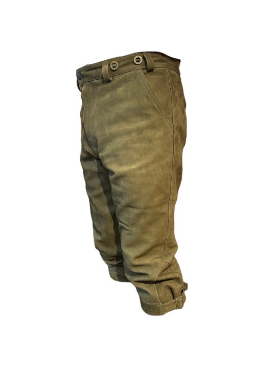 Knickers en cuir de buffle kaki