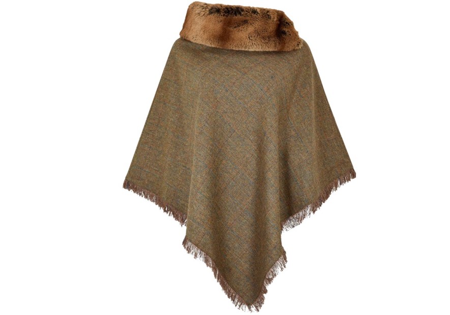 Poncho en tweed Dubarry Silverfir- burren