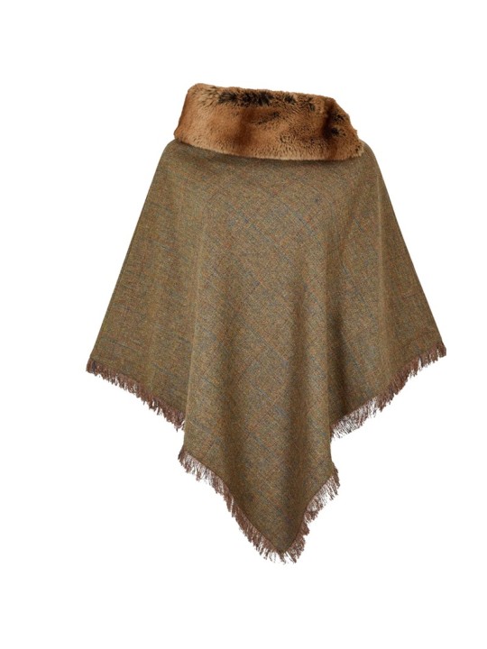 Poncho en tweed Dubarry Silverfir- burren