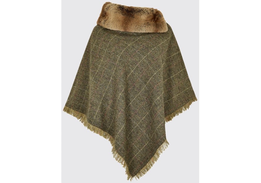 Poncho en tweed Dubarry Silverfir- Thistle