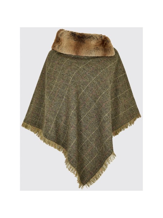 Poncho en tweed Dubarry Silverfir- Thistle
