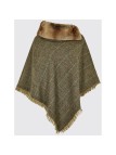 Poncho en tweed Dubarry Silverfir- Thistle