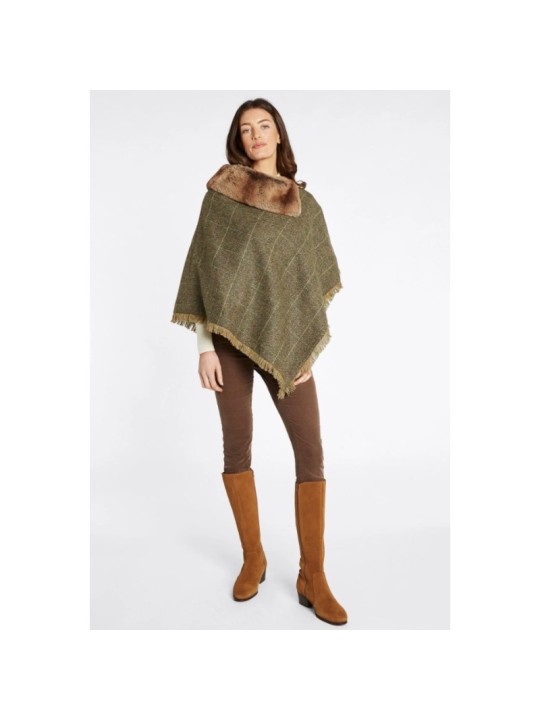 Poncho en tweed Dubarry Silverfir- Thistle