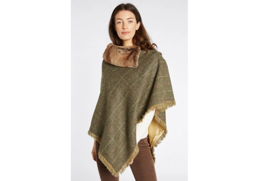 Poncho en tweed Dubarry Silverfir- Thistle
