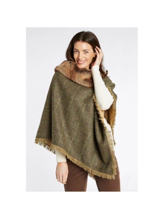 Poncho en tweed Dubarry Silverfir- Thistle