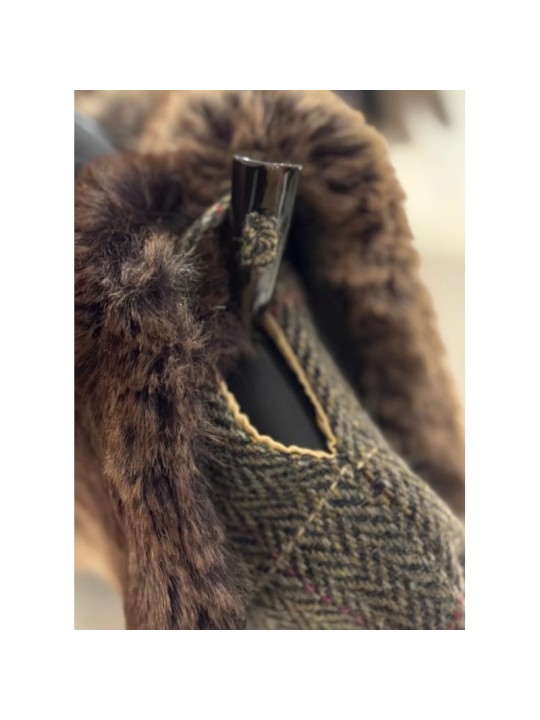 Poncho en tweed Dubarry Silverfir- Thistle