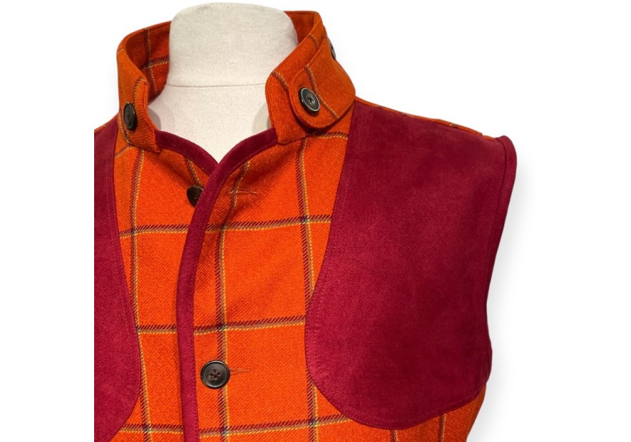 Gilet tweed orange Nova Sport