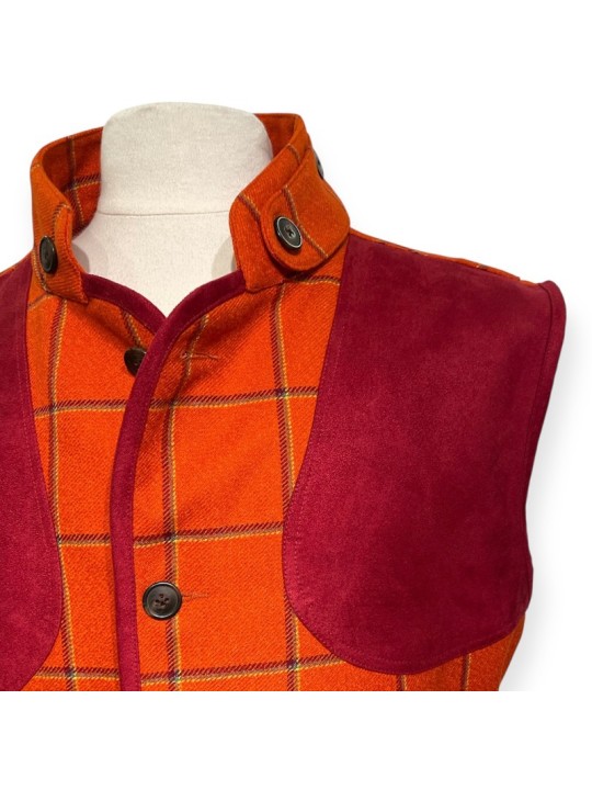 Gilet tweed orange Nova Sport