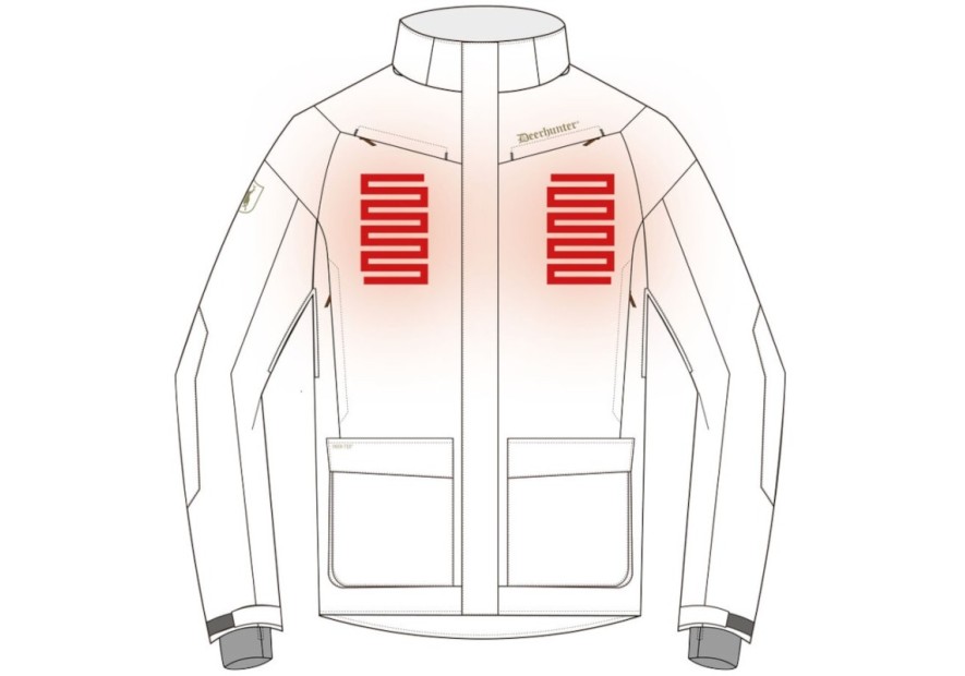 Veste poste chauffante Deerhunter Heat Game vert