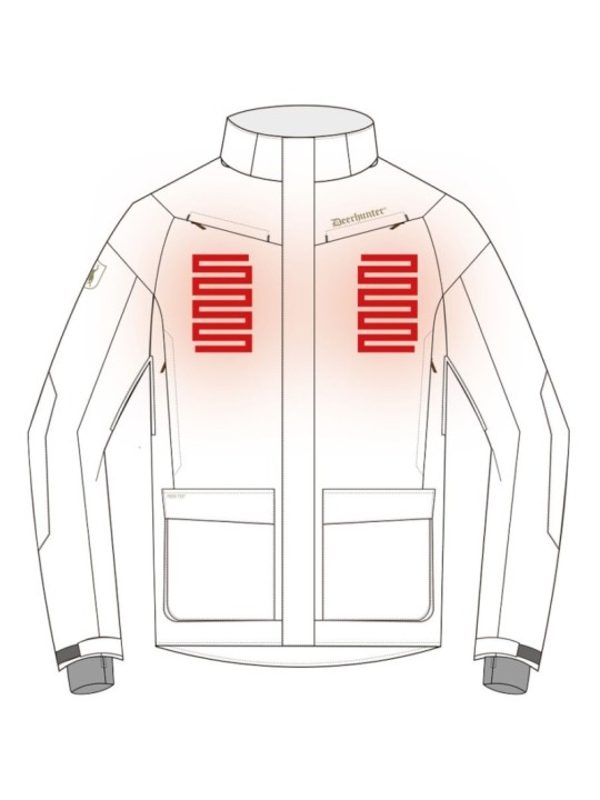 Veste poste chauffante Deerhunter Heat Game vert