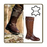 Bottes chasse extérieur cuir