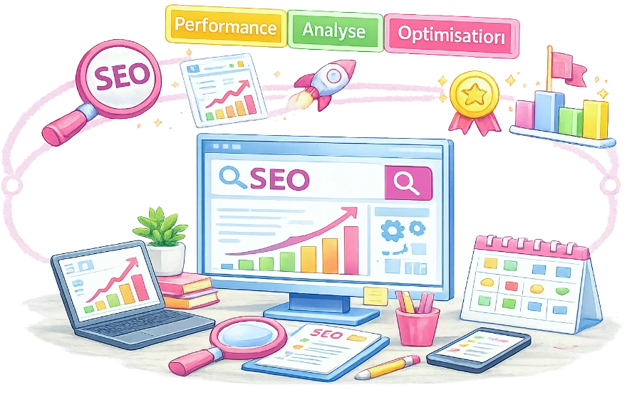 Développez une visibilité durable et qualifiée sur les moteurs de recherche.