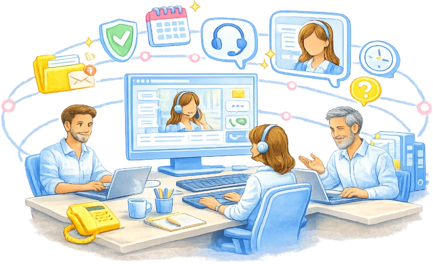 Offrez à vos clients un support réactif, cohérent et maîtrisé sur tous les canaux.